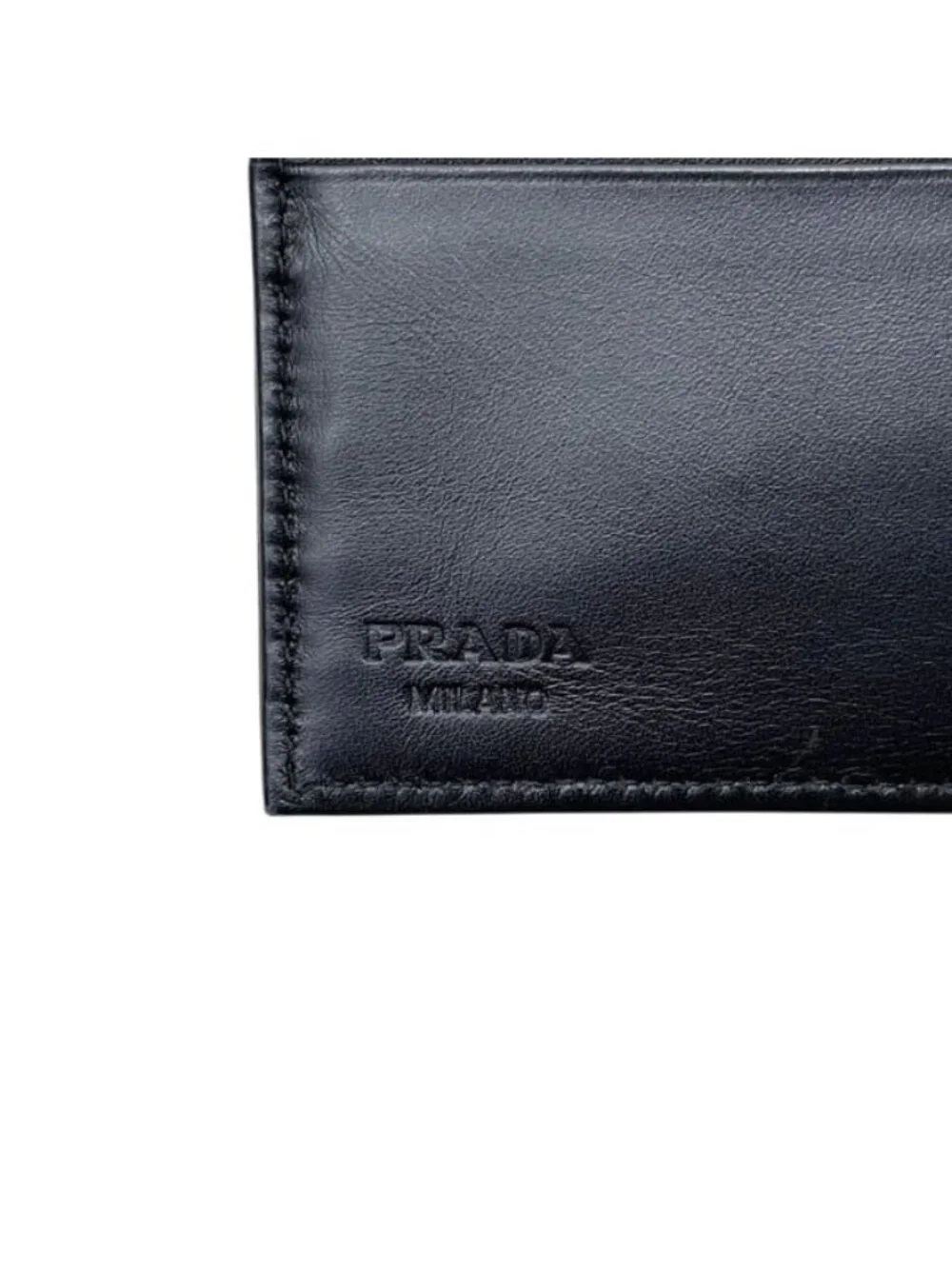 Prada Bifold Wallet Black Nero Tessuto Nylon Leather